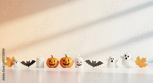 Minimalist Cute Halloween Background