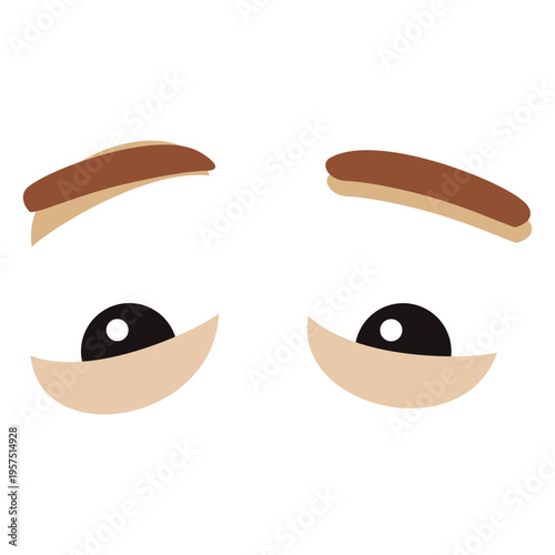 Male eyes expression