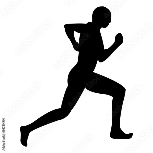 Man jogging sequence