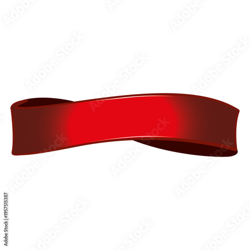 Red twisted ribbon