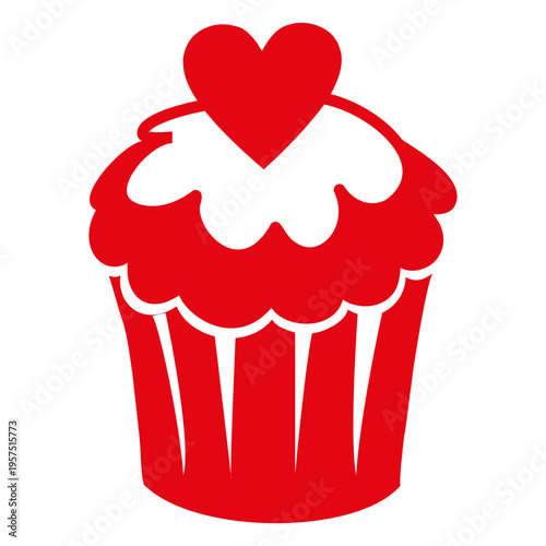 Valentine cupcake