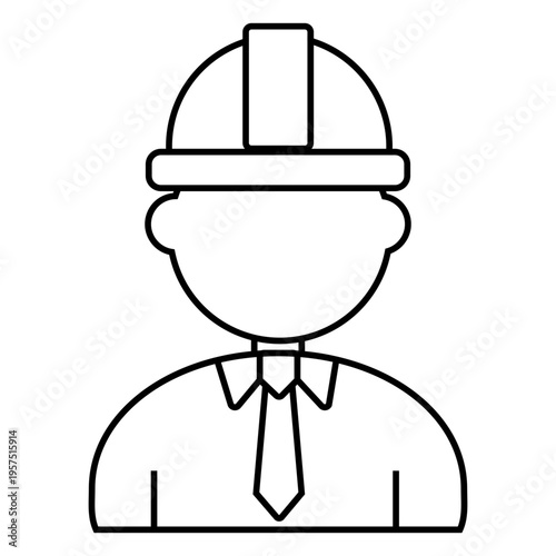 Architect safety helmet construction site