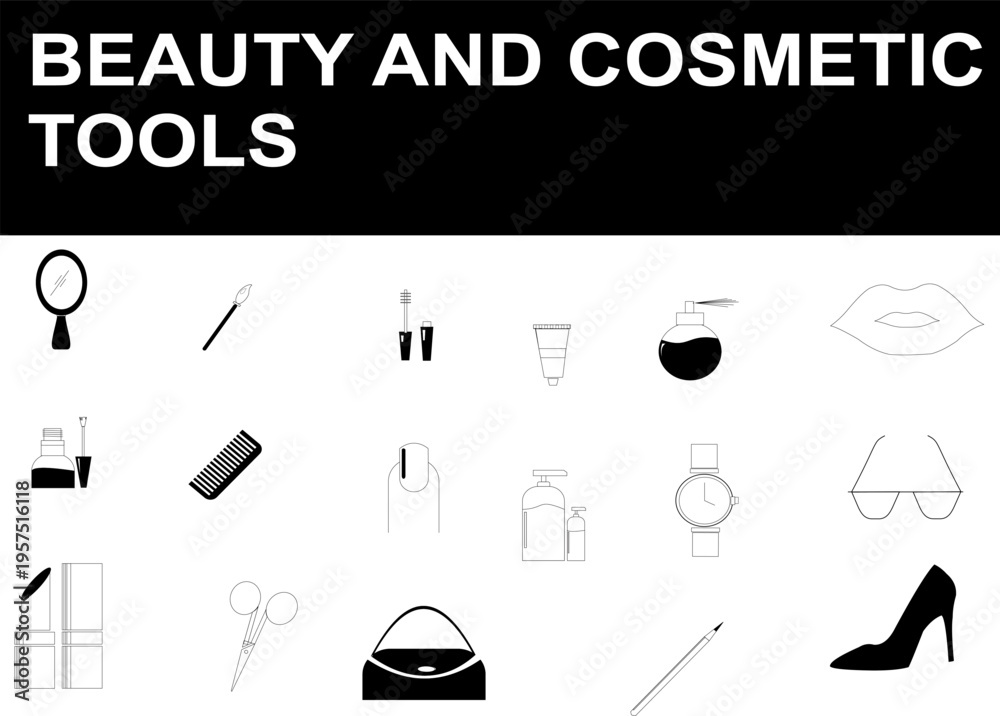 Fototapeta premium professional makeup set