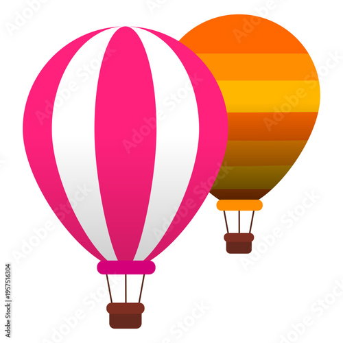 Balloons hot air flight