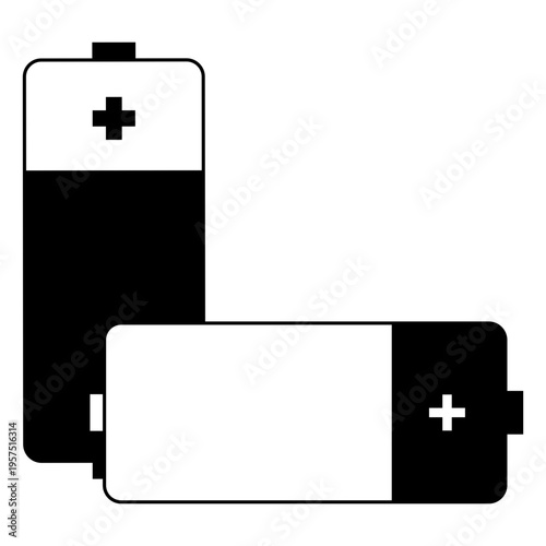 Set of two batteries