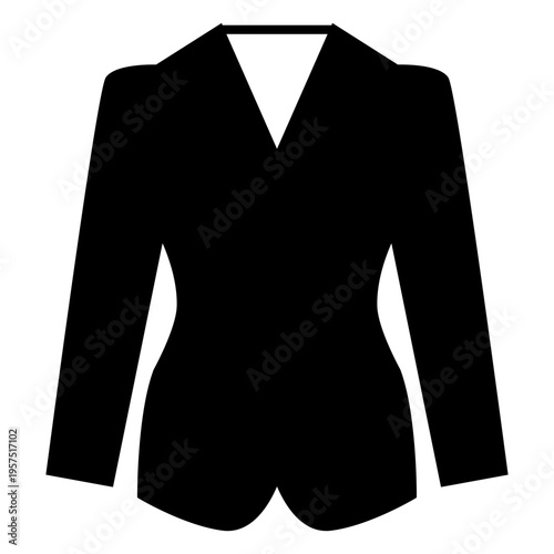 Black blazer clothing icon
