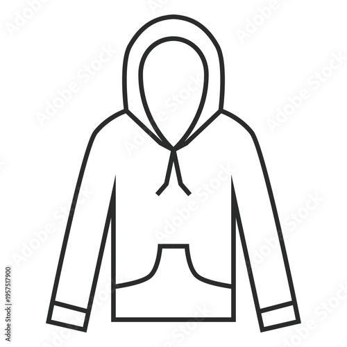 Stroke hoodie icon