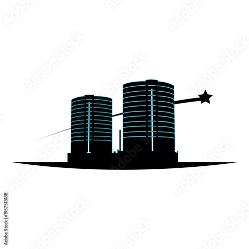 Multistory buildings icon