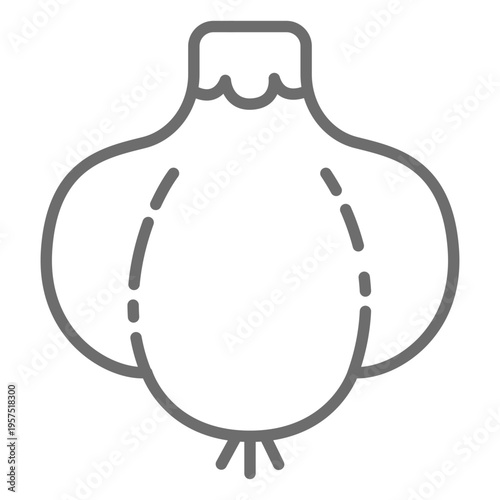 Garlic stroke icon