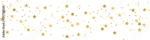 gold star confetti falling background for christmas and new year celebration gold falling stars confetti on white background festive shiny gold star pattern