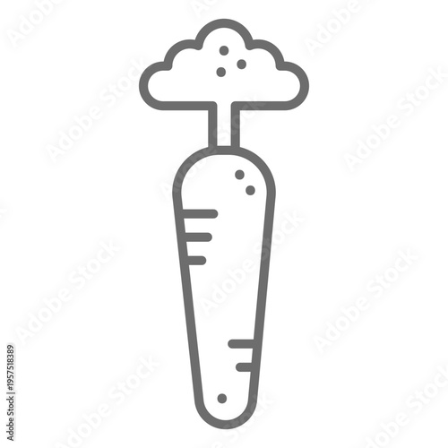 Carrot icon stroke