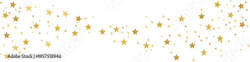 gold star confetti falling background for christmas and new year celebration gold falling stars confetti on white background festive shiny gold star pattern