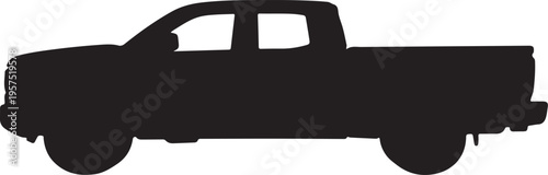 Pickup Truck Isolated on White Background