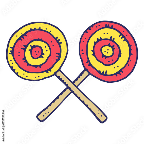Lolly pop sweet cartoon