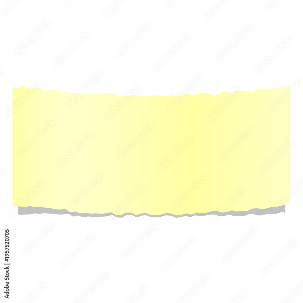 Fototapeta premium Realistic yellow ripped paper banner