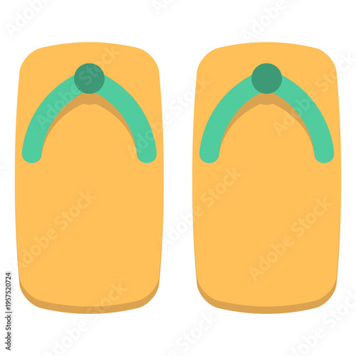 Color japan flip flops