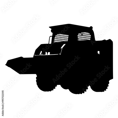 Skid steer silhouette