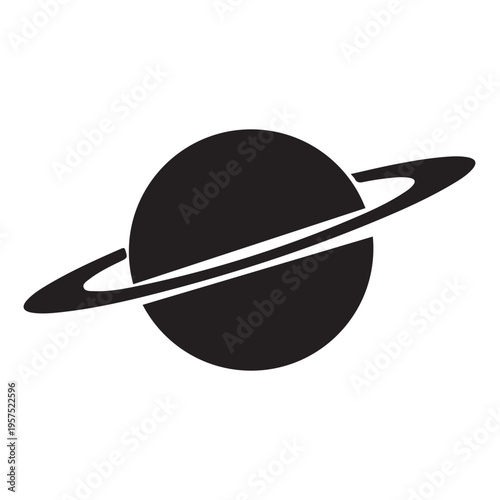 vector illustration of saturn planet