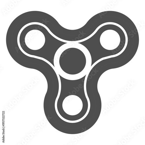 Three shooter spinner graphic