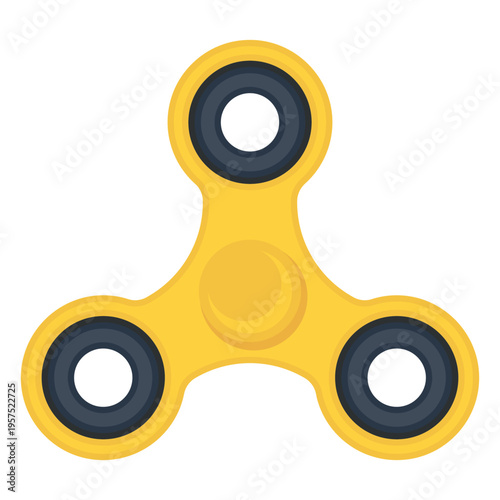 Three shooter spinner illustration
