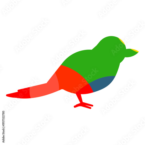 Blue tit abstract color