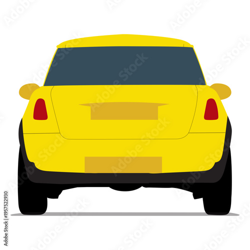 City car rear view
