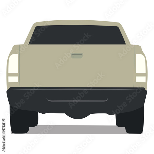 Pickup rear view