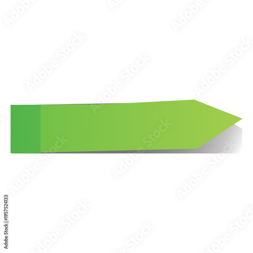 Green sticky note arrow page marker