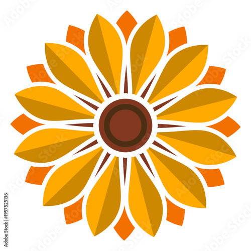Sunflower head icon