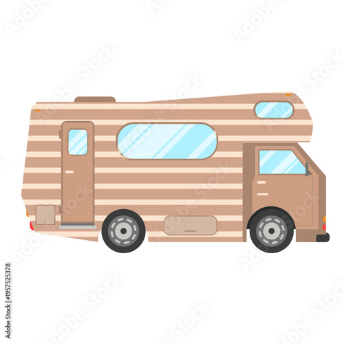 Campervan vehicle vector