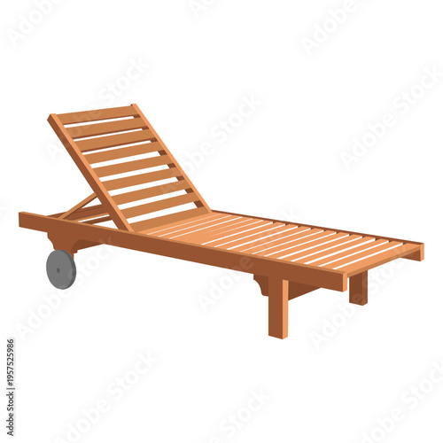 Adirondack sun lounger illustration