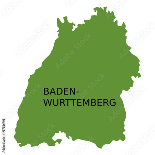 Baden wurttemberg state map