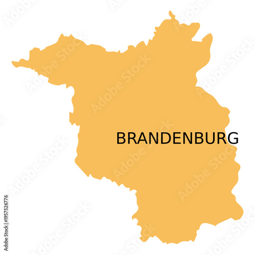 Brandenburg state map