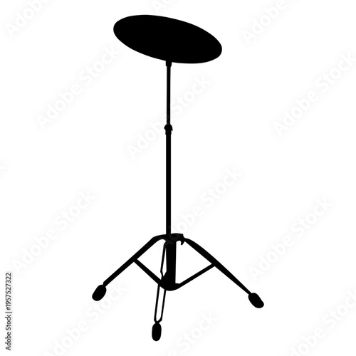 Ride cymbal musical instrument silhouette