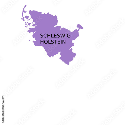 Schleswig holstein state map