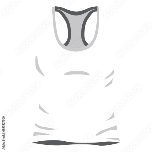 White men tank top icon