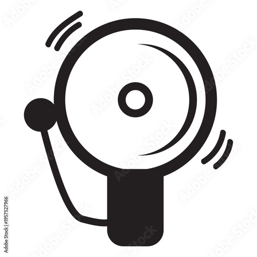 Firefighter alarm bell icon