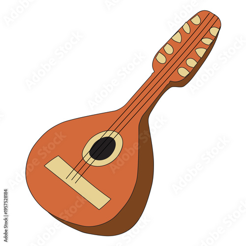 Mandolin musical instrument doodle