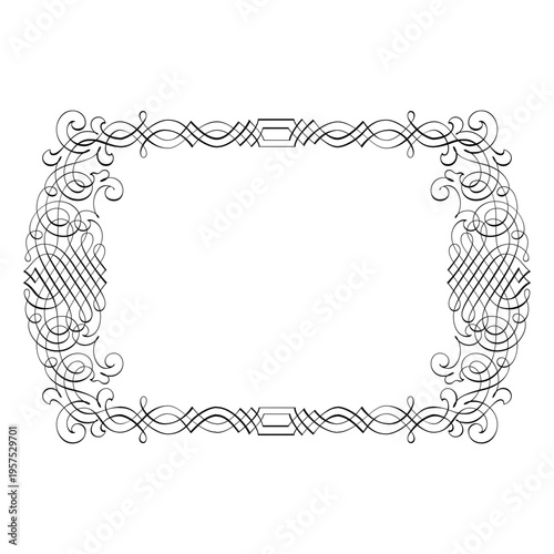 Decorative caligraphy frame