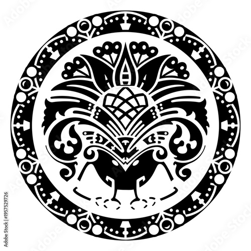 Decorative round ornament