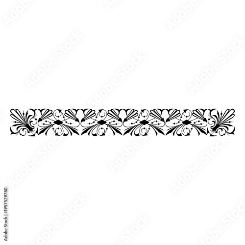 Floral ornamental frame top