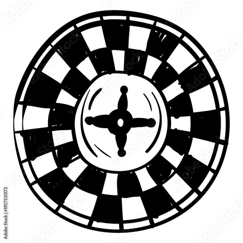 Roulette wheel doodle
