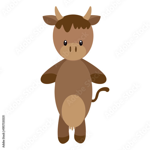 Cow character illustration