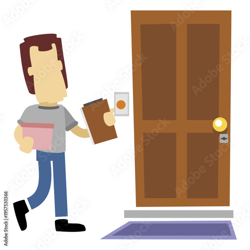 Delivery man at door