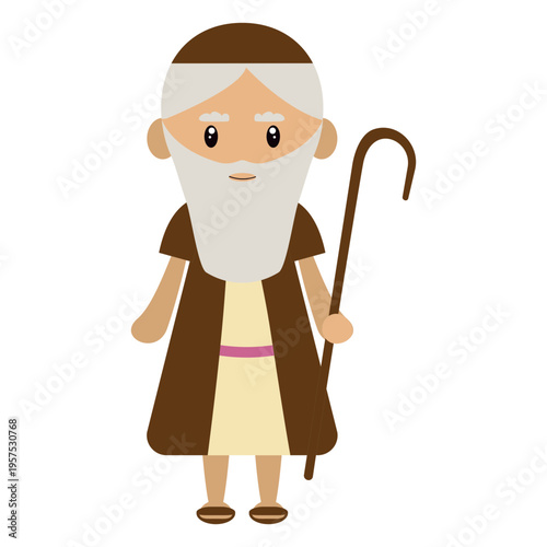 Sheperd character illustration