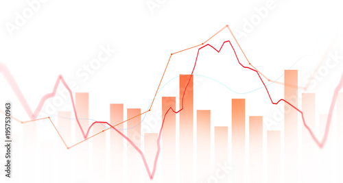 Transparent png Economic crisis, financial background. Financial graph chart falling,global economic recession, stock market crash, growth inflation.	
