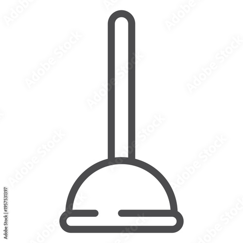 Sink plunger stroke icon