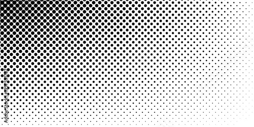 Set of halftone dots gradient pattern texture isolated on white background. Straight dotted spots using halftone circle dot raster texture. Vector blot half tone collection.