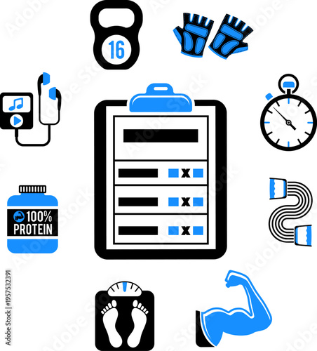 Fitness and Gym Concept