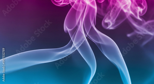 Colorful Neon Smoke Background. glowing vapor, abstract gradient smoke